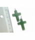 Colgante cruz cuarzo verde (5ud)