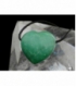 Colgante corazón cuarzo verde(2ud)