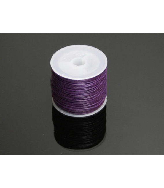 Cordón algodón encerado 1mm violeta (35mm)
