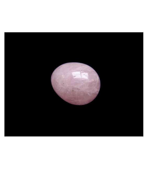 Huevo agujereado cuarzo rosa