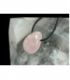 Colgante perita cuarzo rosa (5ud)
