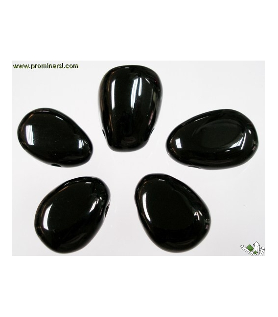 Colgante perita obsidiana negra (5ud)
