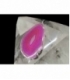 Colgante chapa ágata rosa borde electrolítico (3ud)