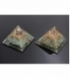 Pirámide orgonite 9x9cm de cuarzo verde
