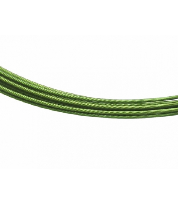 Gargantilla acero verde (10ud)