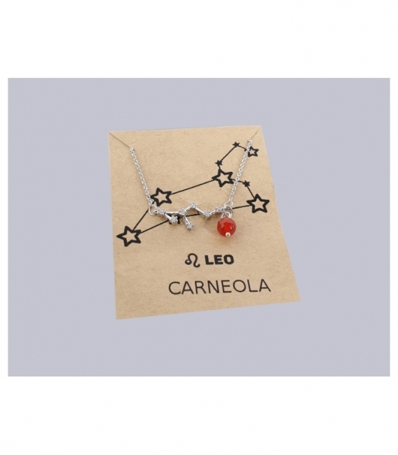 Tobillera constelacion Leo Carneola