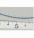 Pulsera facetada macrame 3mm topacio azul