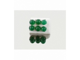Pendiente garra agata verde 8 mm (3ud)