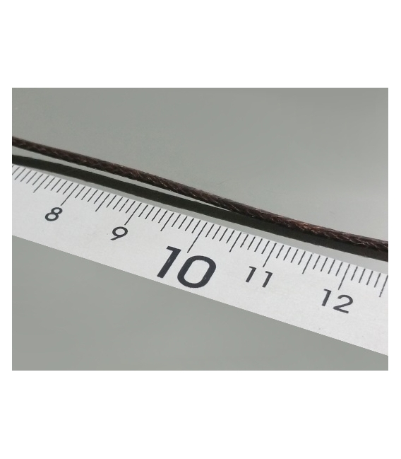Cordón negro algodón 60 cm (10ud)
