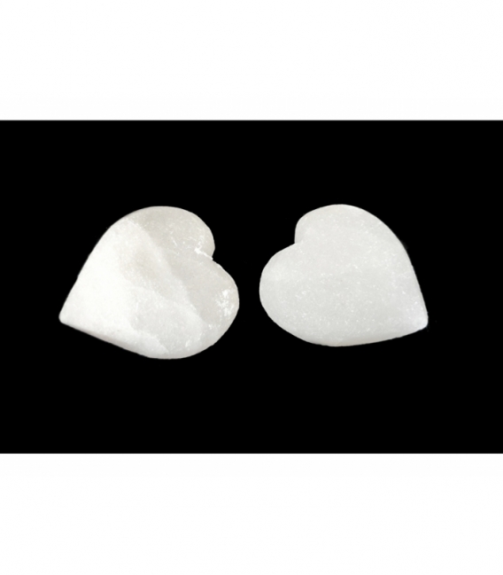 Corazón sal blanca 8 cm
