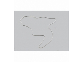 Cadena plata cola de raton 60 cm (2ud)