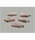 Colgante punta orgonite cuarzo rosa (5ud)