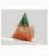 Piramide orgonite 7x7 carneola arbol cuarzo verde