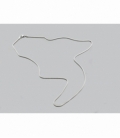 Cadena plata cola de raton 40 Cm (2 UD)