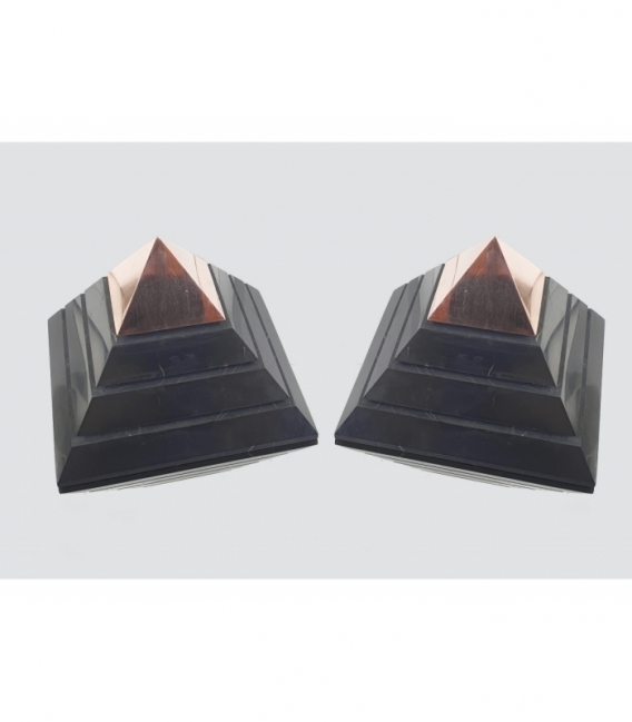 Shungita piramide cobre Sakkara 7 cm