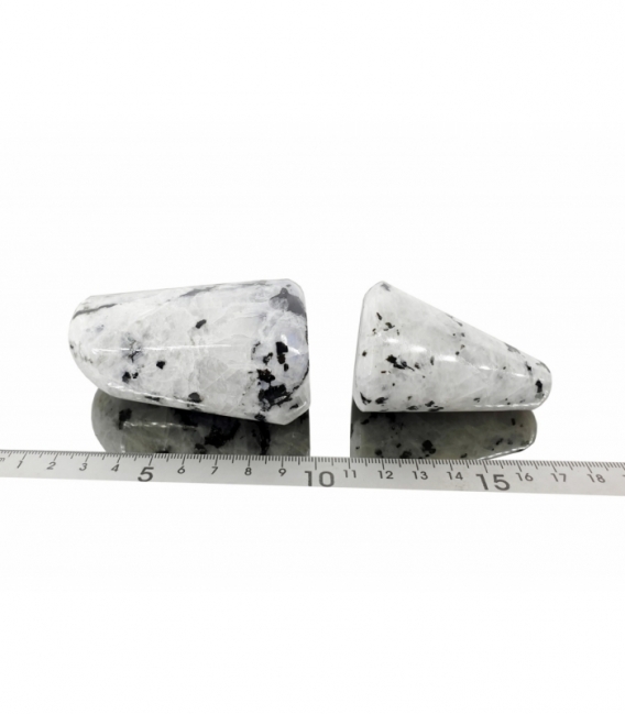 Rodado piedra luna pulida con base (1kg)