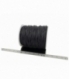 Cordón algodón encerado negro 1mm (70mts)