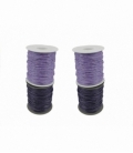Cordón algodón encerado lila claro 1mm (70mts)