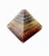 Piramide orgonite 8/9 cm 7chacras