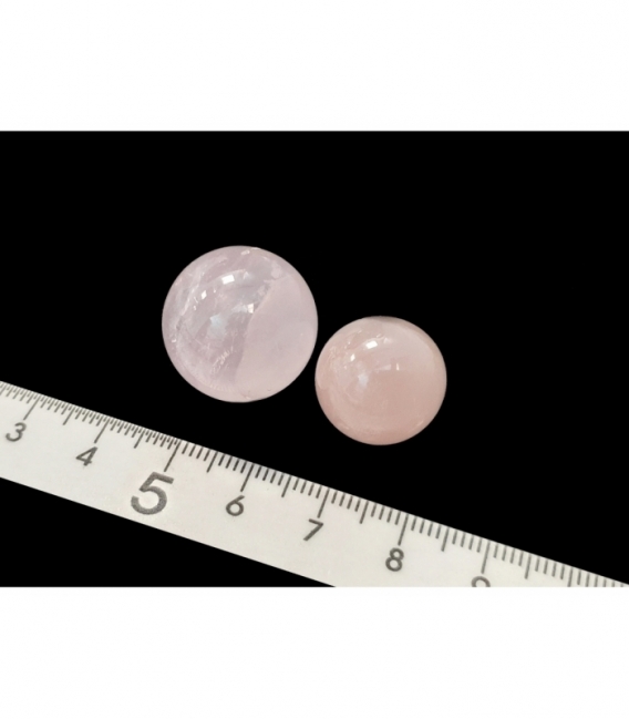 Esferas cuarzo rosa 10 a 20mm (10ud)