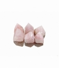Puntas de cuarzo rosa semi pulidas (1kg)