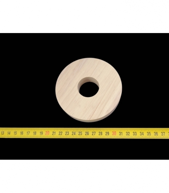 Peana de madera donut 100 x 20mm (1ud)
