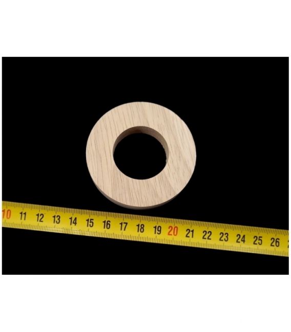 Peana de madera donut 65x12mm (1ud)
