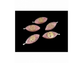 Colgante orgonite turmalina rosa variado (2ud)